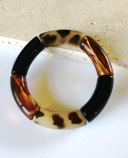 bracelet-plastique-perle-acrylique-leopard-noir