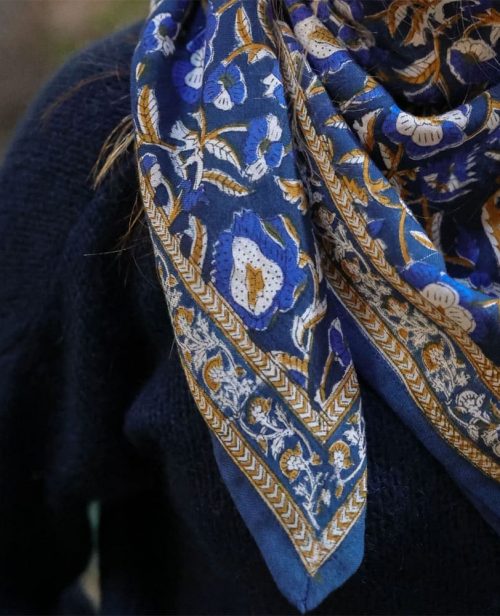 foulard-bleu-marine-block-print-bellemme